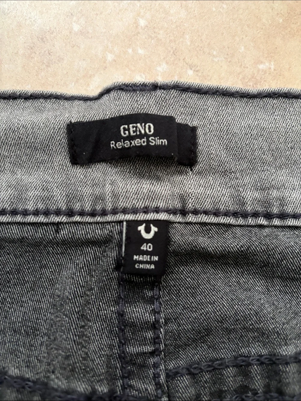 True Religion Gray Men’s Relaxed Slim Jeans